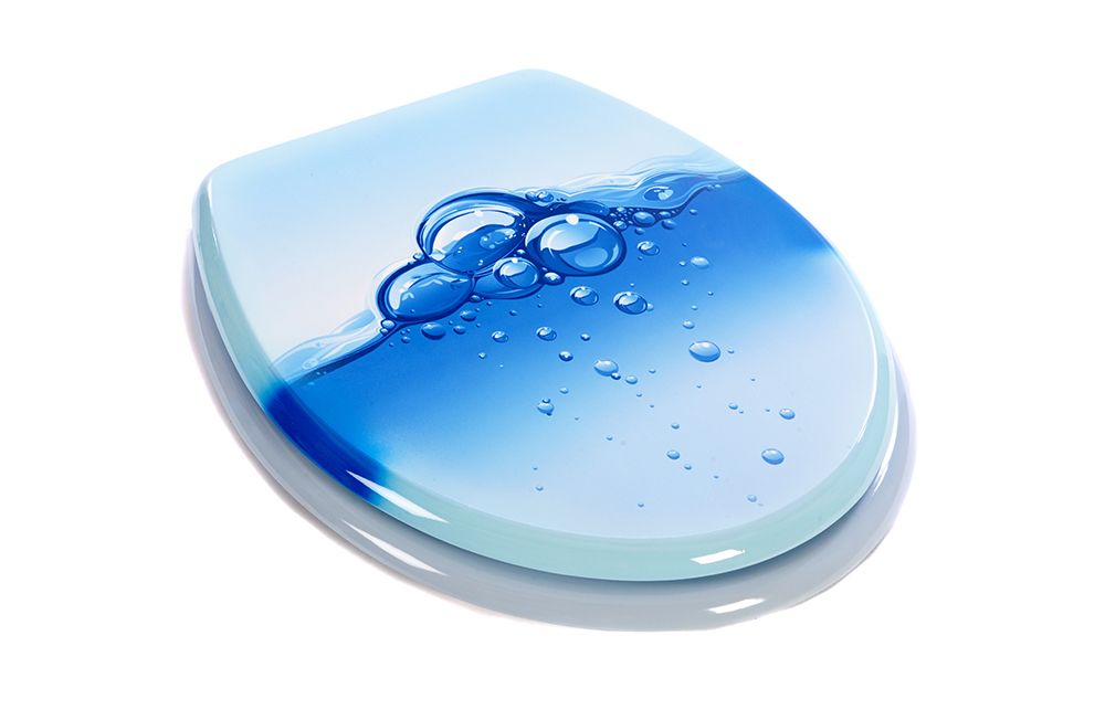 Novelty Toilet Seat Resin Material with Corrosion Free Chrome Hinges